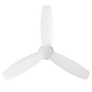 Ventilatore Bavaro 1 Acciaio Bianco Opaco E Acrilico Bianco Led 12W 4300K