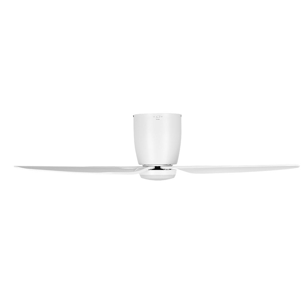 Ventilatore Bavaro 1 Acciaio Bianco Opaco E Acrilico Bianco Led 12W 4300K