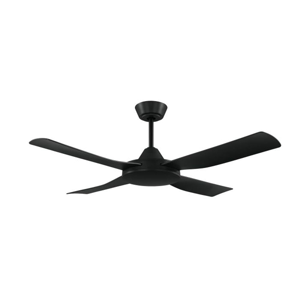 Ventilatore Bondi 1 Abs Nero Opaco E Acrilico Bianco