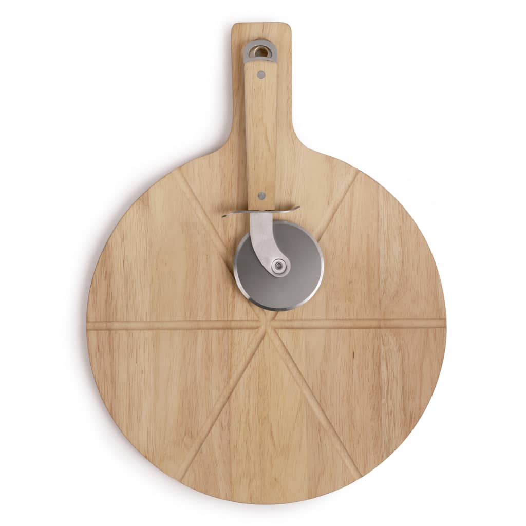 Livoo Set di Taglio per Pizza 30 cm in Legno 445011