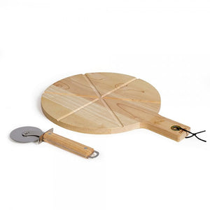 Livoo Set di Taglio per Pizza 30 cm in Legno 445011