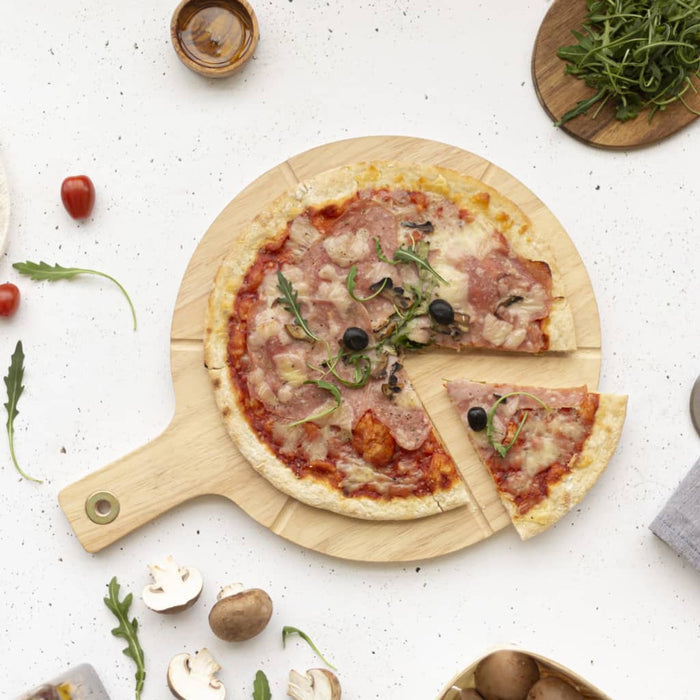 Livoo Set di Taglio per Pizza 30 cm in Legno 445011