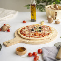 Livoo Set di Taglio per Pizza 30 cm in Legno 445011