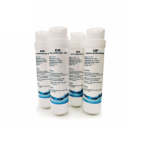 Kit completo 4 cartucce per simply acqua  -senza