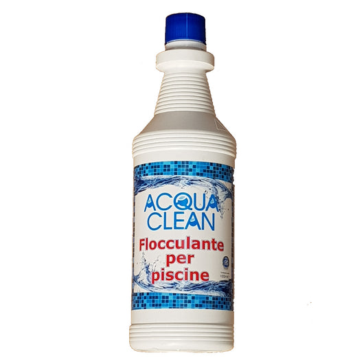 FLOCCULANTE LIQUIDO igienizzante per piscine PISCINA 1 Kg Acqua Clean