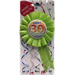 Coccarda spilla Happy Birthday 30 anni - Idea regalo scherzo