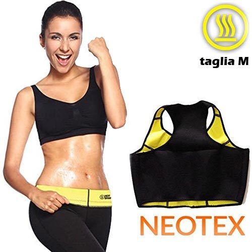 Top Fascia Snellente in Neoprene Elasticizzato Dimagrante Effetto Sauna Hot Tg M