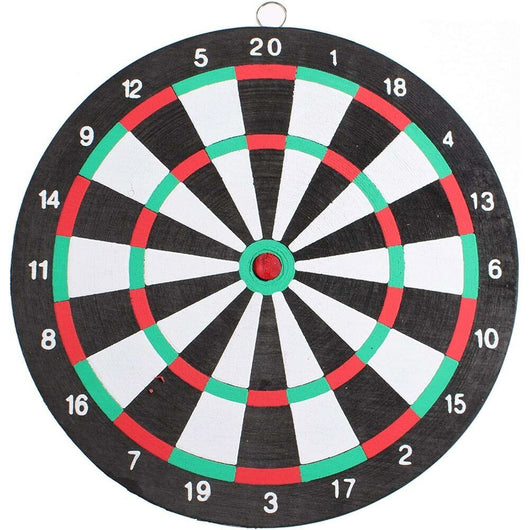 Gioco Tirassegno Tiro al Bersaglio con 2 Freccette Dart Board Sport Game 24cm