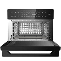 Forno Friggitrice Ad Aria Calda 30Lt Digitale 1800W Frigge Cuoce Senza Olio Nero