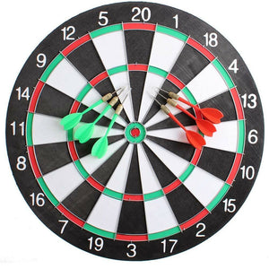 Gioco Tirassegno Tiro al Bersaglio con 6 Freccette Dart Board Sport Game 40cm