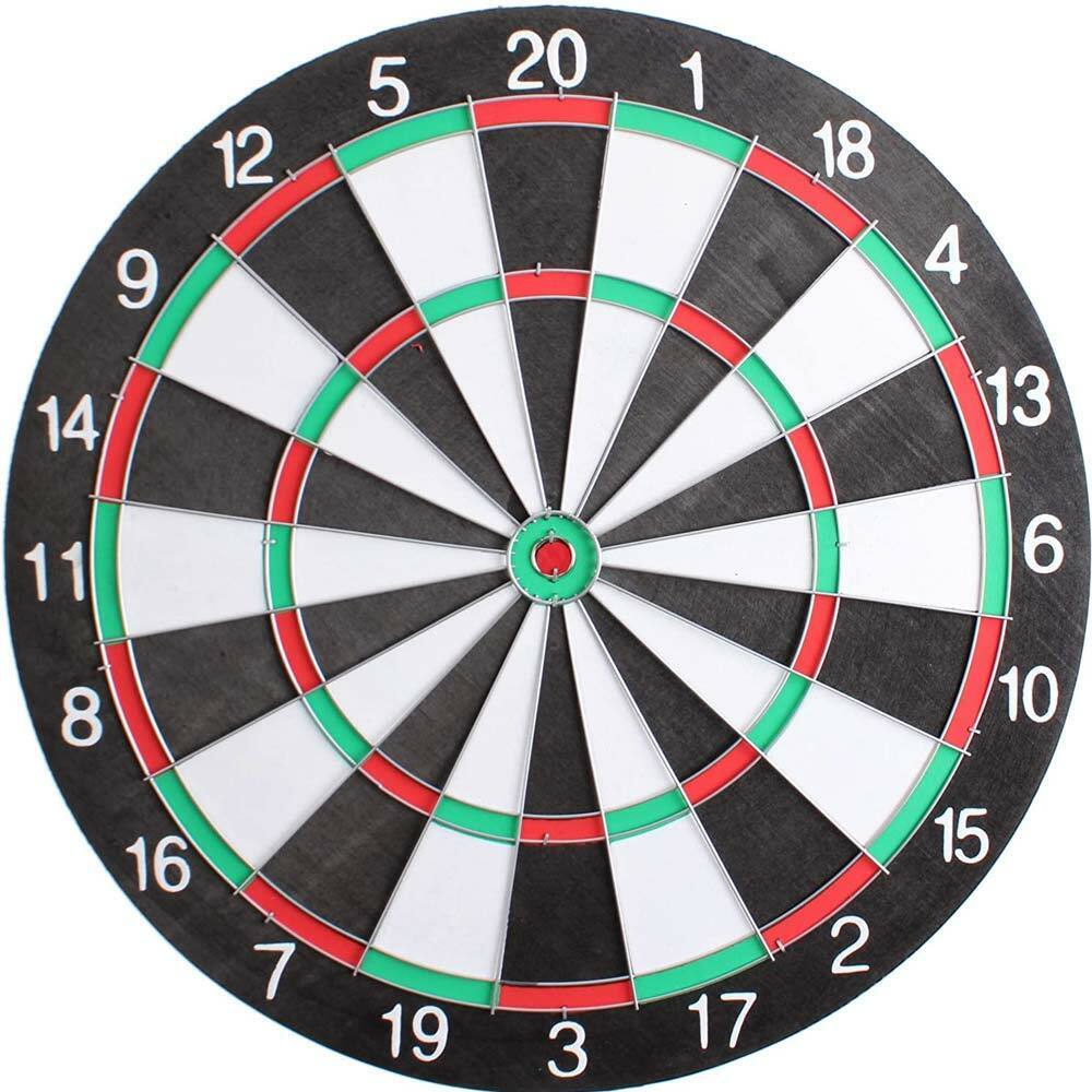 Gioco Tirassegno Tiro al Bersaglio con 6 Freccette Dart Board Sport Game 40cm