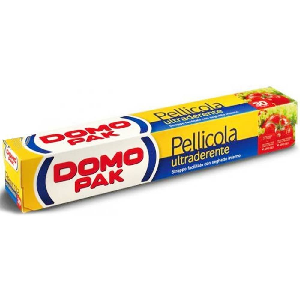 12x Domopack Pellicola Trasparente per Alimenti Salvafreschezza 12pz da 30mt