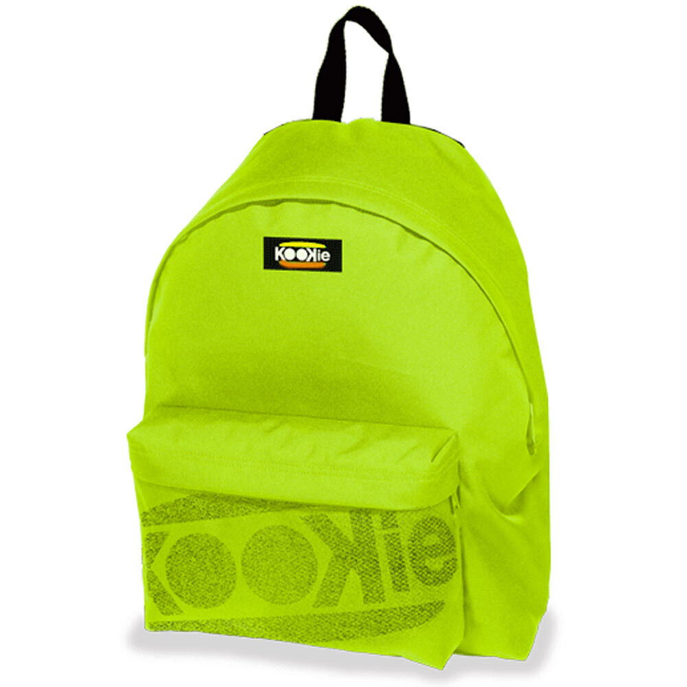 Zaino Kookie One Color Fluo Giallo Lime Tempo Libero Ragazzi Scuola Superiori