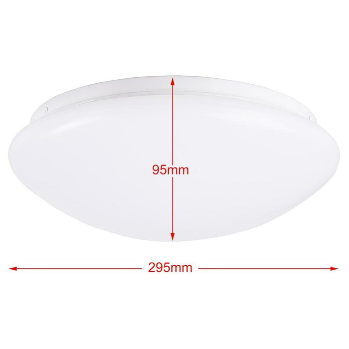 Plafoniera LED Rotonda 12W Luce Bianca 4000K Naturale Lampada Soffitto 29,5cm