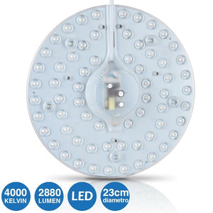 Circolina LED Disco Calamita Sotituzione Neon Plafoniera Luce Bianca 36W 2880LM