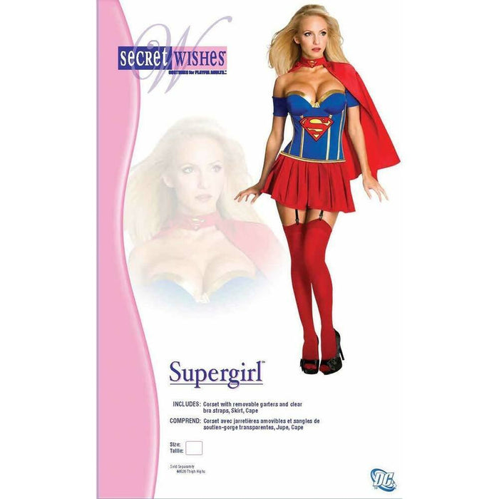 Costume Supergirl Per Donna Taglia XS Vestito Per Ragazze Super Woman Carnevale