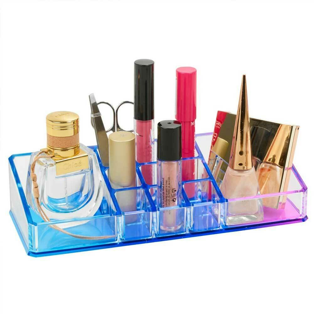 Conteitore Organizer Portatrucco in Plastica 11 Scomparti Porta Trucchi Make Up