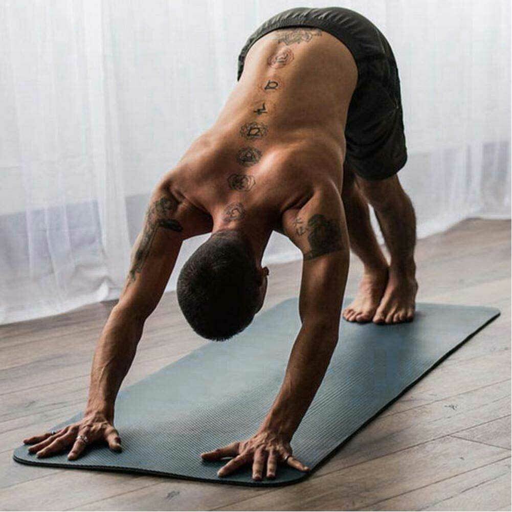 Tappetino Yoga Aerobica Pilates Tappeto Allenamento Fitness Palestra Azzurro