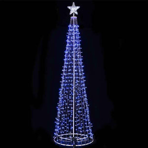 Albero Natale Luminoso Colore Blu 753 LED 280cm Decorazione Esterno Natalizio