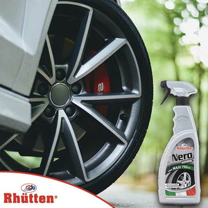 Rhutten Nero Gomme Protettivo Ruote Ravviva Rinnova Pneumatici Auto Moto 750ml