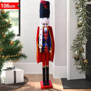 Soldato Schiaccianoci di Natale in Legno 106 cm Decorazioni Natalizie