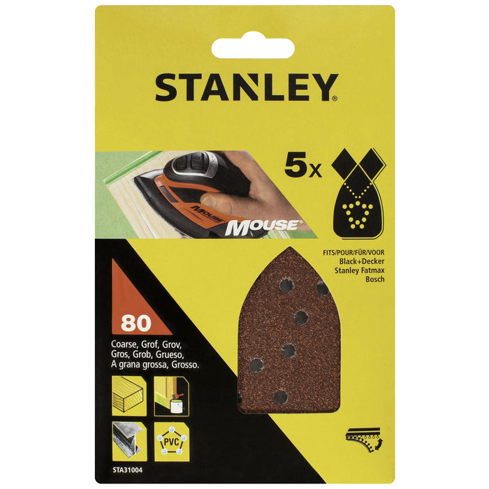 PIRANHA/STANLEY STA31004 (X31004) 5 FOGLI VELCRO X MOUSE GR.80 STANLEY CF 1,0