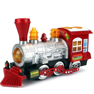 Trenino Locomotiva Spara Bolle Sapone Giocattolo Bambini Luci Suoni a Batteria