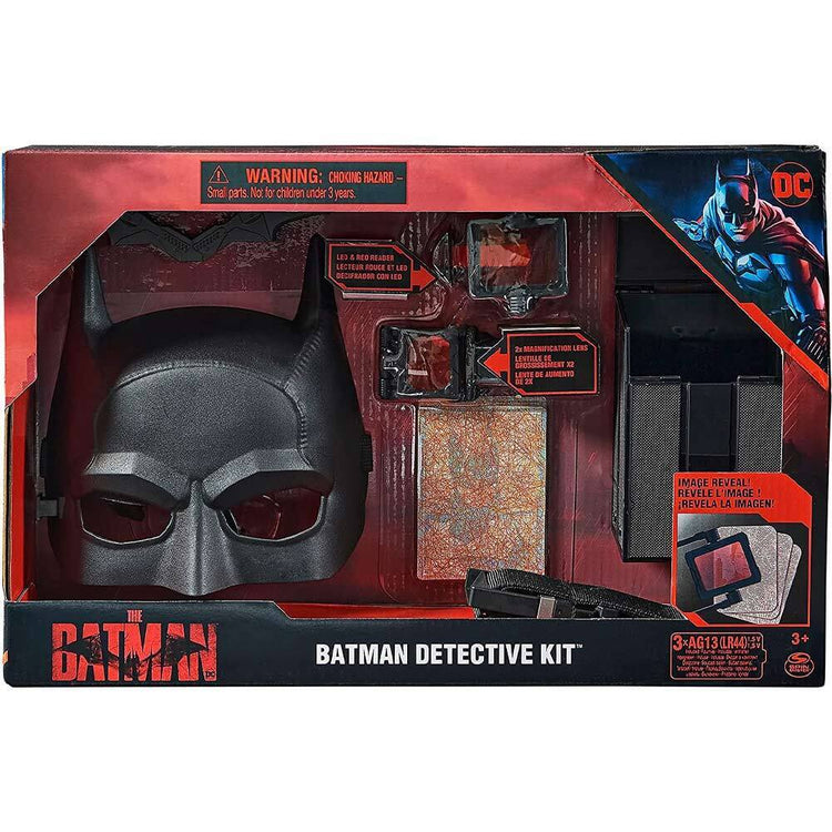 Maschera Batman Detective Dc Comics Set da Gioco con Accessori Action Figures