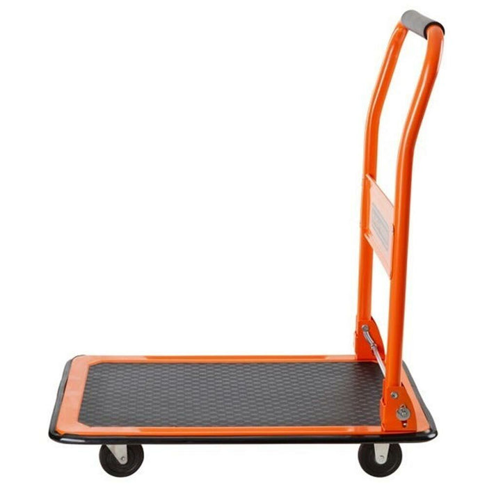 Carrello Portapacchi Pieghevole Portatutto 4 Ruote a Pianale Portata 80Kg