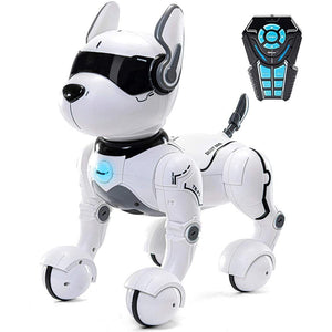 Cane Robot Radiocomandato Cagnolino Interattivo Giocattolo Bambini Comand Vocali