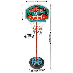 Canestro Basket a Piantana Giocattolo per Bambini con Altezza Regolabile 120 cm