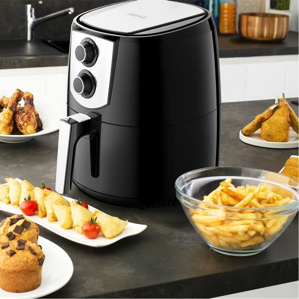 Friggitrice ad Aria Calda Senza Olio Airfryer 4,4 Lt Frigge Cuoce Arrosto 1400W