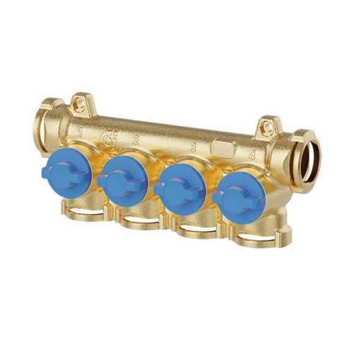 Collettore Con Intercettazioni Singole (Manopole Blu) 4 CALEFFI 359240