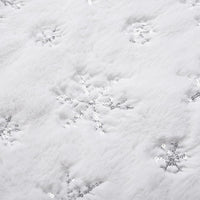 Tappeto Gonna Copertura Base Albero di Natale 80cm Peluche Fiocco di Neve Silver