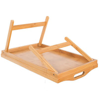 Vassoio da letto in bambu con gambe pieghevole per colazione 50 x 30 x 21 cm