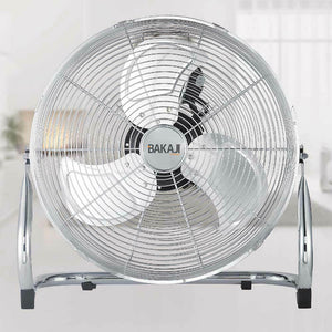 Ventilatore da terra Acciaio 90 W Pale Alluminio 45 cm 3 Velocita Oscillante