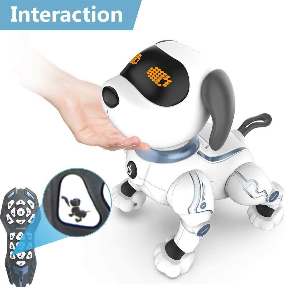 Cane Robot Radiocomandato Cagnolino Interattivo Giocattolo Bambini a Batteria