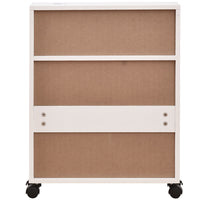 Mobiletto Armadio Portaoggetti Carrello Stretto Salvaspazio Bianco 52x17x67 cm