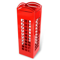 Portaombrelli Porta ombrelli Ferro Design Quadrato Stand Rosso London