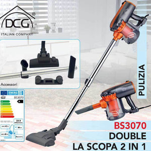 Scopa Elettrica senza sacchetto Aspirapolvere DCG BS3070 Ciclonica 600W BS-3070