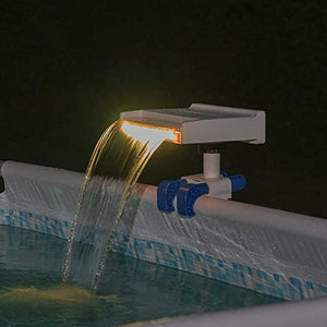 Bestway Flowclear Fontana Cascata Luce LED RGB Cambio Colore Piscina Fuoriterra