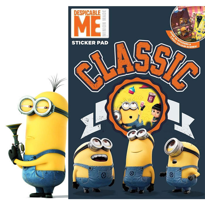 Minions Set Stickers Adesivi Cattivissimo Me e Immagini da Colorare