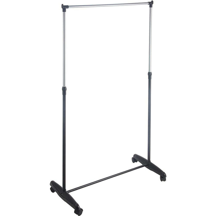 Stand Appendiabiti Allungabile Telescopico Singolo con Ruote 80x43x90/160cm