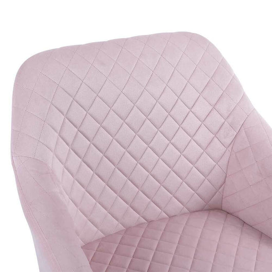 Poltrona Sedia Dondolo Relax Base Slitta Scandinavo Imbottita Design Unic Rosa