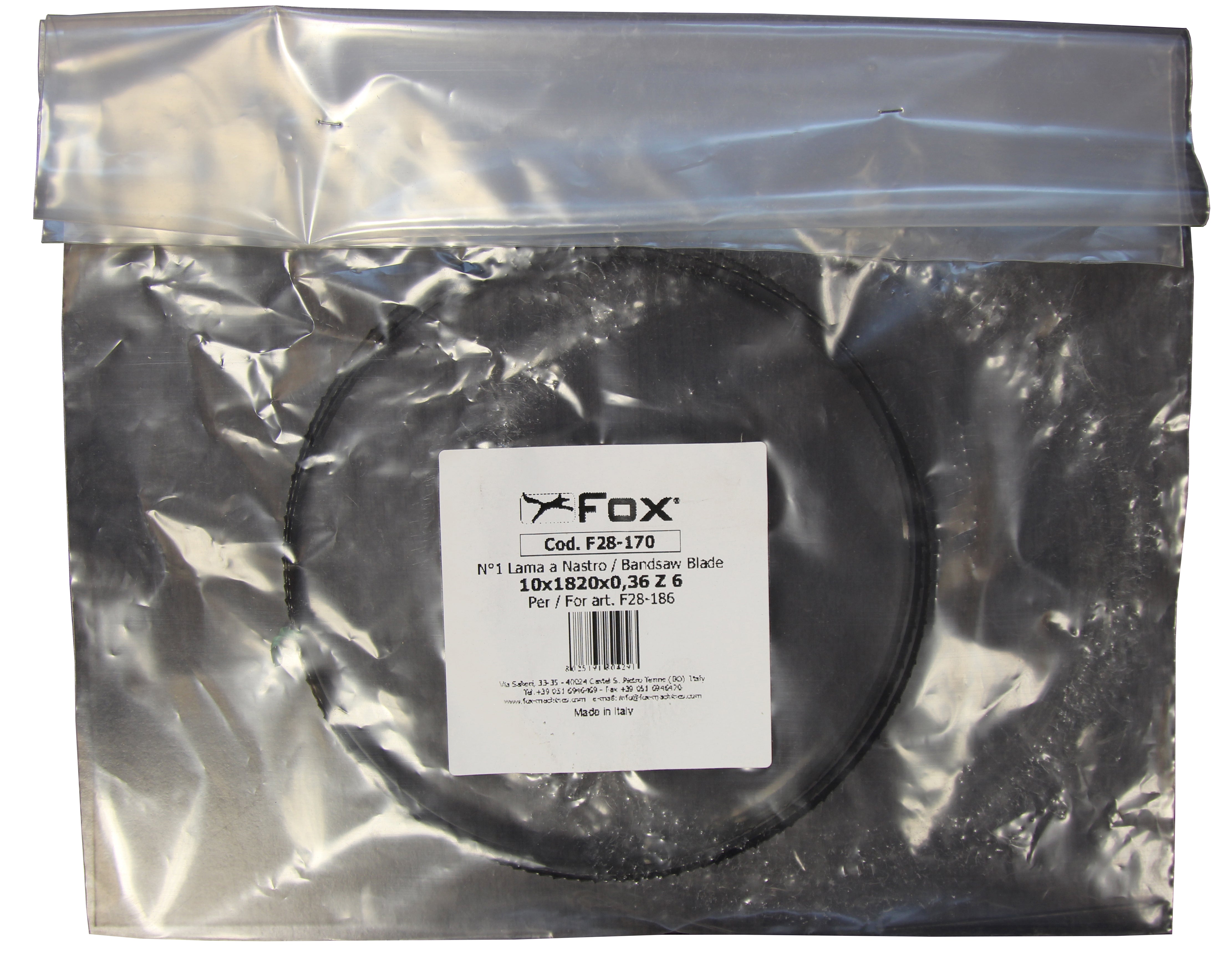 NASTRO RICAMBIO ART.F28-170 X FOX F28-186 FEMI PZ 1,0