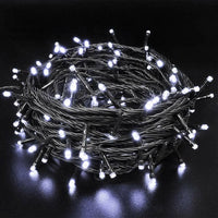 Catena Luminosa 500 Luci LED Lucciole Bianco Fredd Controller 8 Funzioni Esterno