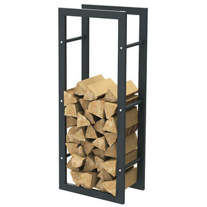 Portalegna Supporto Metallo Porta Legna Interno Legnaia Camino Stufa 100x40x25cm