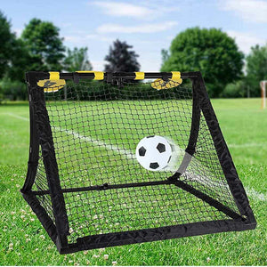 Porta da Calcio 4in1 Giocattolo Bambini con Pallone Pompa Picchetti e Bersagli