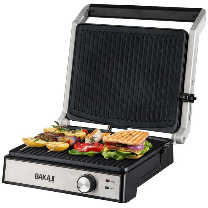 Piastra Elettrica Bistecchiera 2000W Antiaderente Tostapane Grill Panin Sandwich