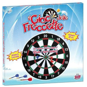 Dart Game Gioco Tirassegno Bersaglio Con 6 Freccette Da Muro Diametro 38 cm